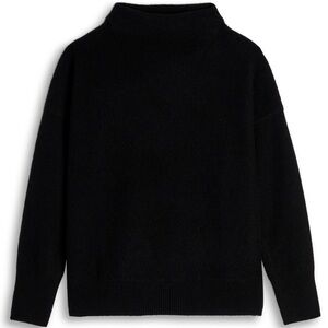 Vince Funnelneck 100% Cashmere Black Sweater